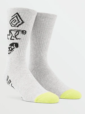 Skate Vitals Simon Bannerot Sock - Charcoal Heather