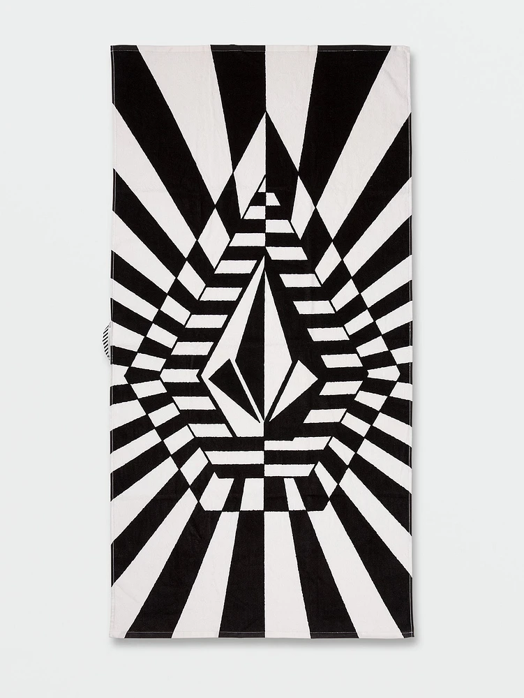 Stone Ray Towel - Black White