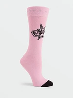 Womens Volcom Entertainment Socks - Reef Pink