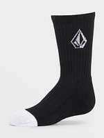 Big Boys Full Stone Socks 3 Pack - Black