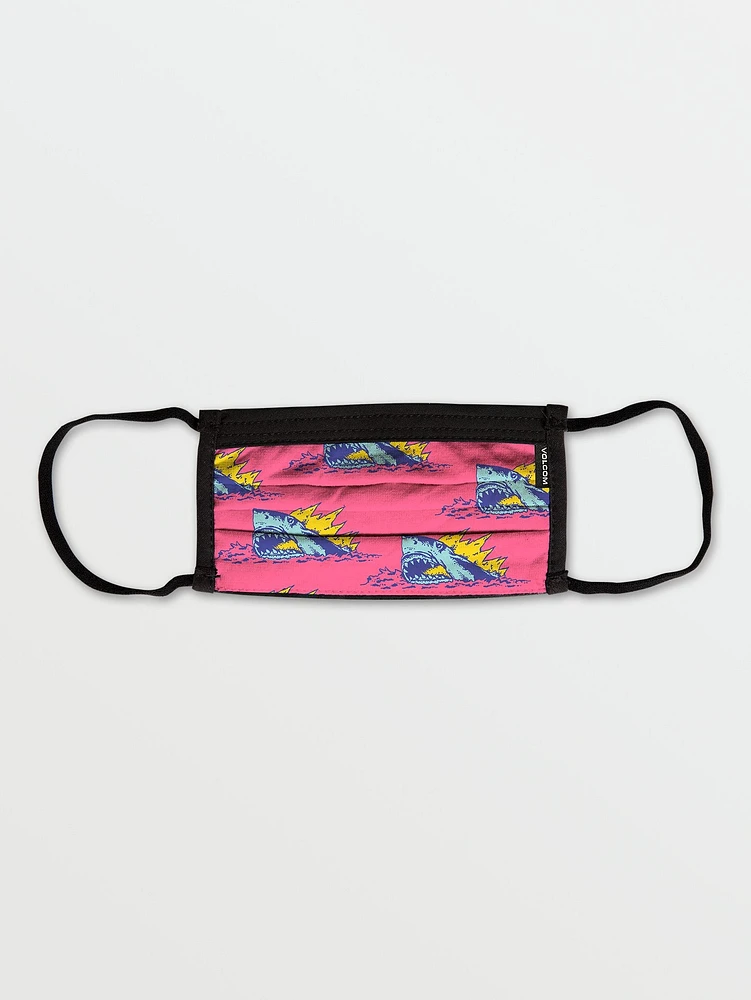 Little Youth Volcom Assorted Face Mask - Neon Pink