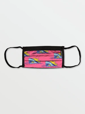 Little Youth Volcom Assorted Face Mask - Neon Pink