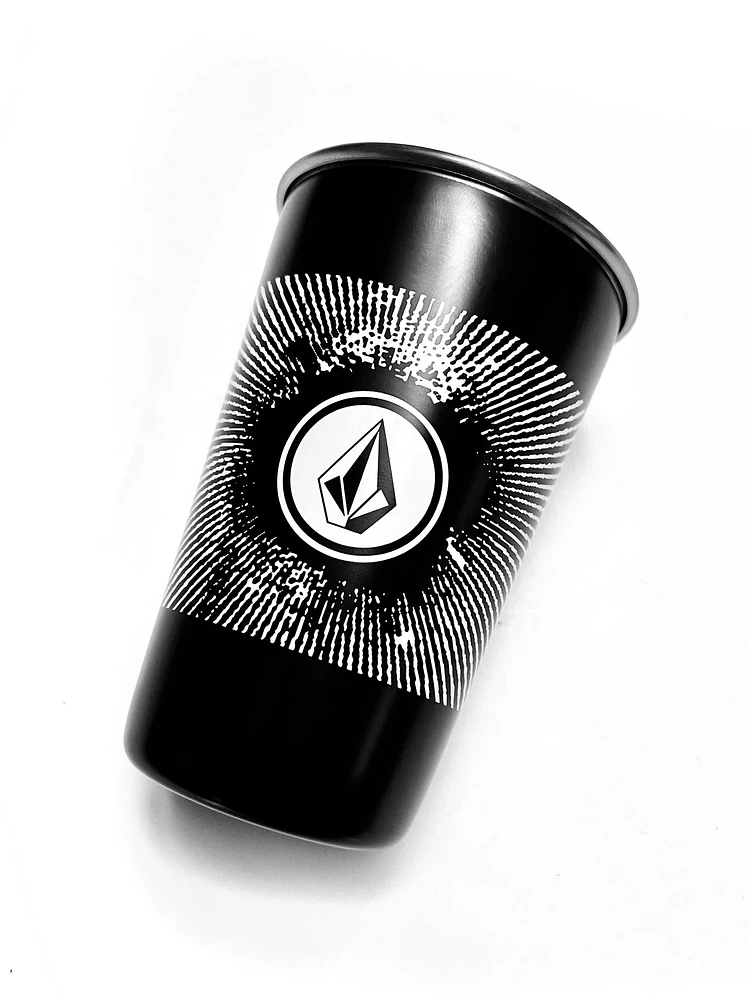 16oz Stainless Steel Volcom Pint - Black