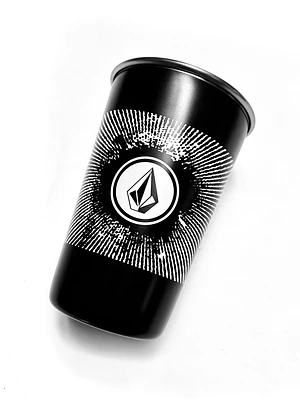 16oz Stainless Steel Volcom Pint - Black