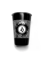 16oz Stainless Steel Volcom Pint - Black