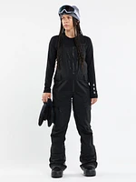 Womens Vs 3L Stretch Gore Bib Overalls - Black