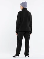 Womens Polar Fleece 1/2 Zip - Black