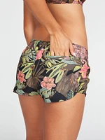 Just Hibiscuz 2" Boardshorts - Black