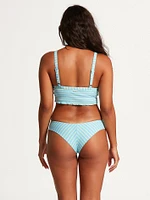 Next Line Crop Bikini Top - Coastal Blue