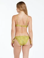 Everything Bud V Neck Bikini Top - Citron