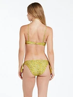 Everything Bud V Neck Bikini Top - Citron