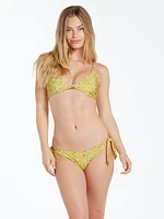 Everything Bud V Neck Bikini Top - Citron