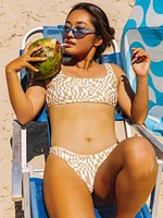 Check Her Out Scoop Reversible Bikini Top - Limeade