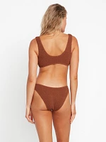 Simply Scrunch Scoop Bikini Top - Rustic Brown