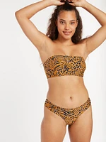 Running Wild Tube Bikini Top - Animal Print