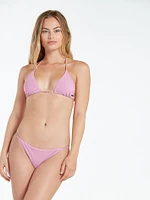 Simply Mesh Triangle Bikini Top - Paradise Pink