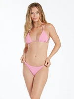 Simply Mesh Triangle Bikini Top - Paradise Pink