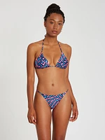 Coral Morph Triangle Reversible Bikini Top - Multi