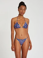 Coral Morph Triangle Reversible Bikini Top - Multi