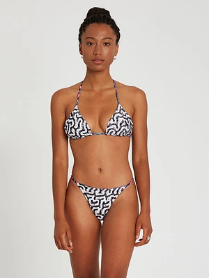 Coral Morph Triangle Reversible Bikini Top - Multi