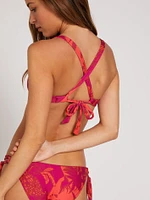 Palm Fun Day Underwire Top - Fuschia