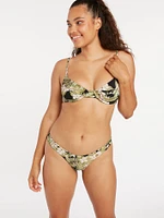 Midnight Tropic Underwire Bikini Top - Shadow Lime