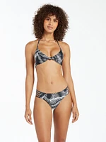 Stay or Leaf Cheeky Bikini Bottom - Black