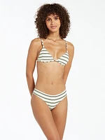 Lining Up Cheeky Bikini Bottom - White