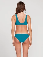 Simply Mesh Hipster Bikini Bottom - Tidal Blue