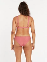 Simply Rib Hipster Bikini Bottom - Dusty Rose