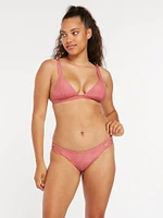 Simply Rib Hipster Bikini Bottom - Dusty Rose