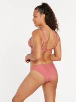 Simply Rib Hipster Bikini Bottom - Dusty Rose