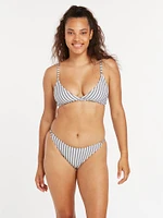 Drop A Line Hipster Bikini Bottom - Black Combo