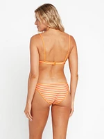 Stripe Or Wrong Hipster Bikini Bottoms - Honey Gold