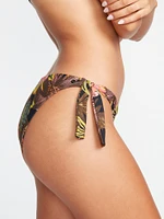 Just Hibiscuz Hipster Bikini Bottom - Black