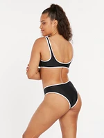 Coco Skimpy Reversible Bikini Bottom - Black Combo