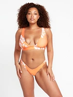 Mucho Mahalo V-Bikini Bottoms - Orange Glow