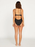 Simply Seamless Cut Out One-Piece - Black