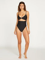 Simply Seamless Cut Out One-Piece - Black