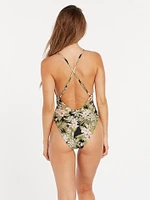 Midnight Tropic One Piece - Shadow Lime