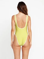 Tropicoco Reversible One Piece Swimsuit - Citron