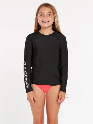 Girls Simply Core Long Sleeve UPF 50 Rashguard