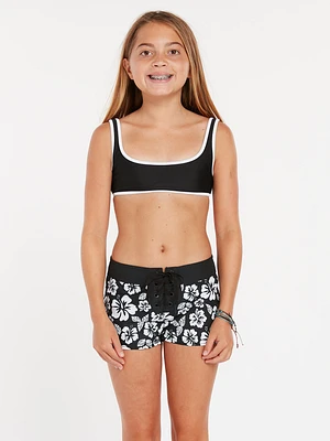 Girls Coco 1 1/2" Boardshorts - Black Combo