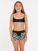 Girls Coco 1 1/2" Boardshorts - Black Combo