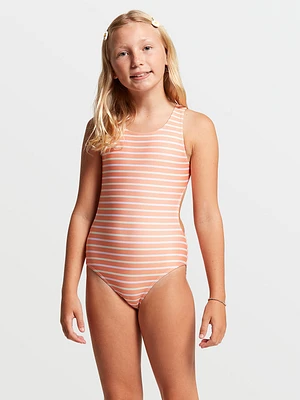 Girls Line One-Piece - Melon