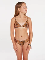 Girls Running Wild Bikini Set - Animal Print