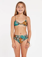 Girls Nothing Bud Love Bikini Set - Jade