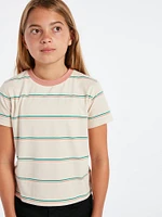 Girls Hypen On Strypes Short Sleeve - Sand