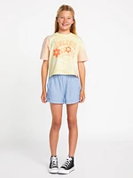 Girls Galactic Stone Short Sleeve Shirt - Citron