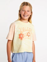 Girls Galactic Stone Short Sleeve Shirt - Citron